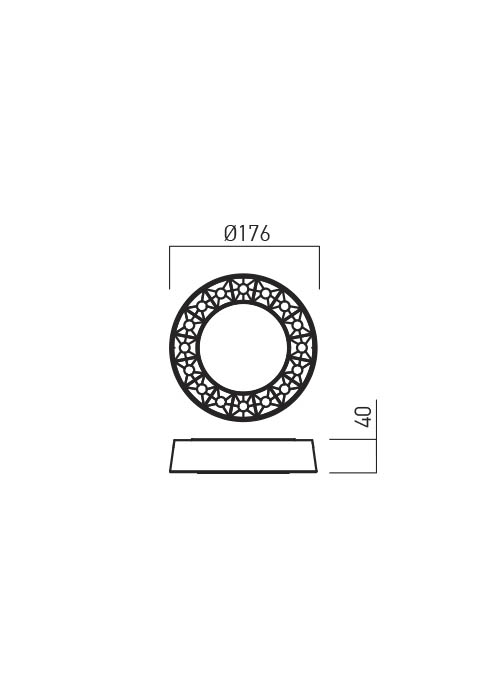 12W LED paviršinis lauko šviestuvas OKU, tamsiai pilkas, 3000K, IP65, 90266 - Image 2
