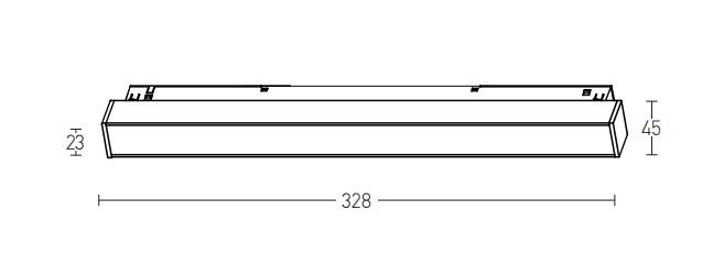 12W LED šviestuvas į magnetinę sistemą ZAMBELIS, juodas, 3000K, 2086