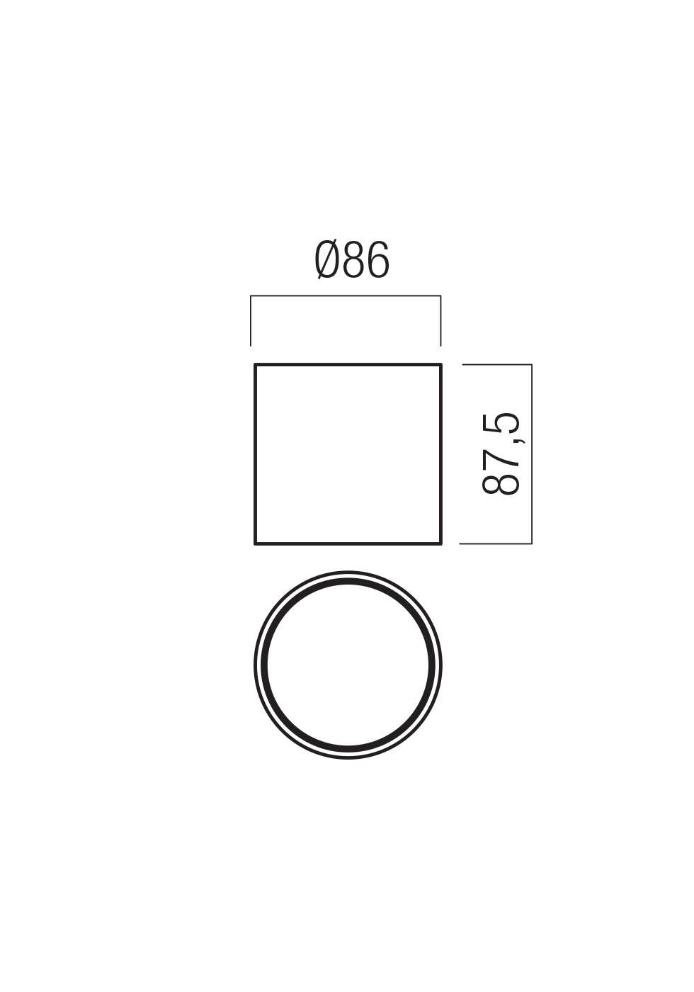 14,5W LED paviršinis šviestuvas HERA, rusvas/baltos sp., 3000K, dimeriuojamas, 01-3678