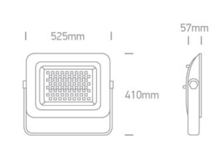 250W AC LED prožektorius su reguliuojamu laikikliu, 6000K, IP65, 7028CF/B/D