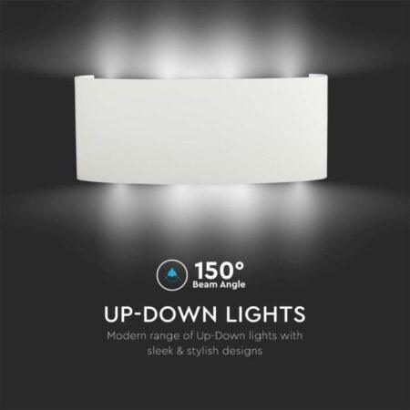 7W LED sieninis šviestuvas, baltas, 4000K, IP65