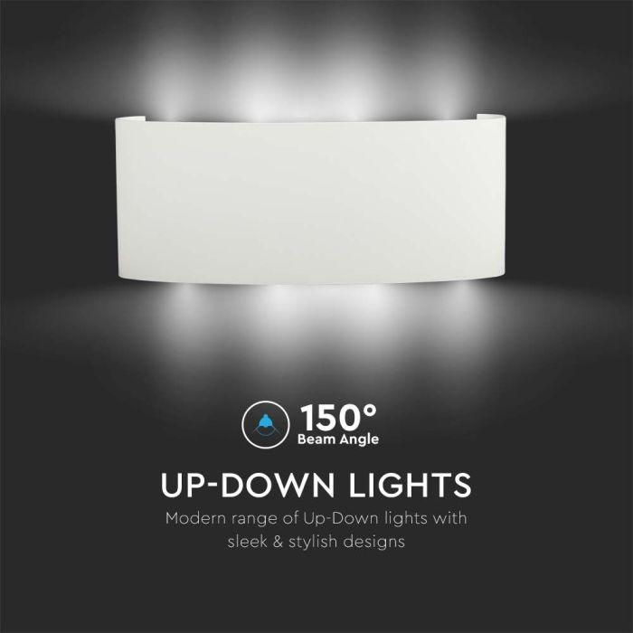 7W LED sieninis šviestuvas, baltas, 4000K, IP65