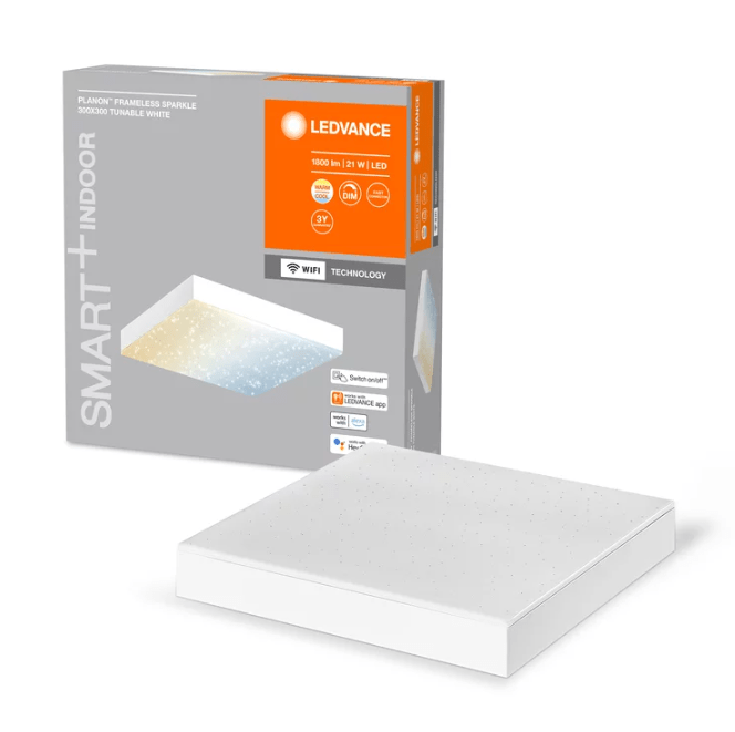 21W LED paviršinė panelė SMART+, balta, 3000–6500K, dimeriuojama