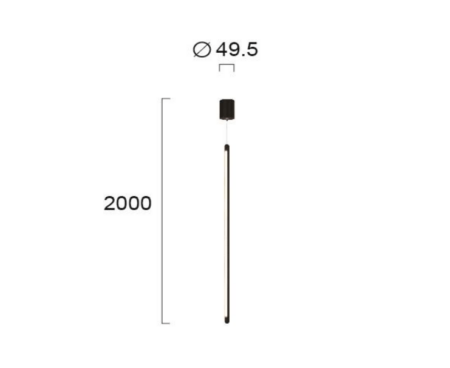 13,6W LED pakabinamas šviestuvas SPEED, juodas, 3000K, 4272700