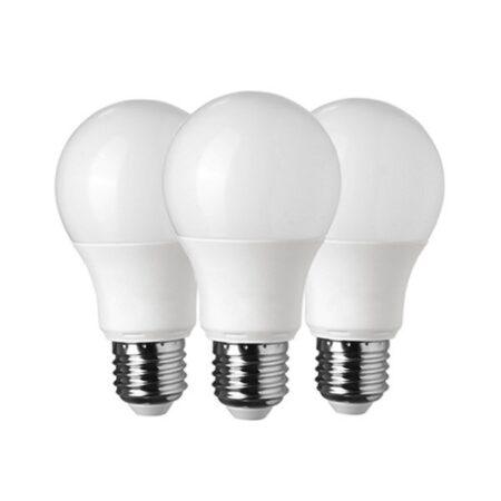 8,5W LED lemputė, A60, E27, 6000K, 3vnt. pakuotėje