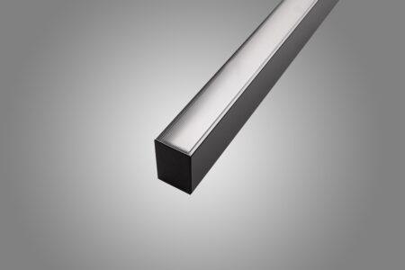 53,8W linijinis paviršinis šviestuvas X-LINE SLIM L-DOWN LED COMPACT, juodas, 3000K, IP40
