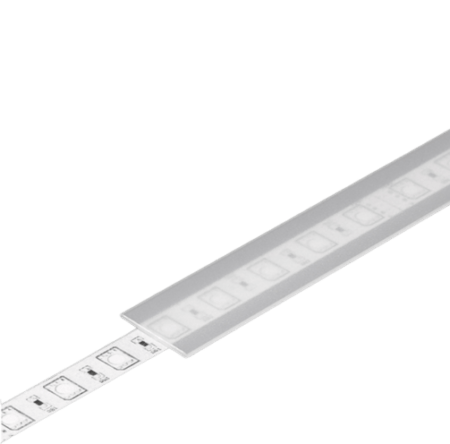 LED juostos profilio dangtelis B, matinis, 2m