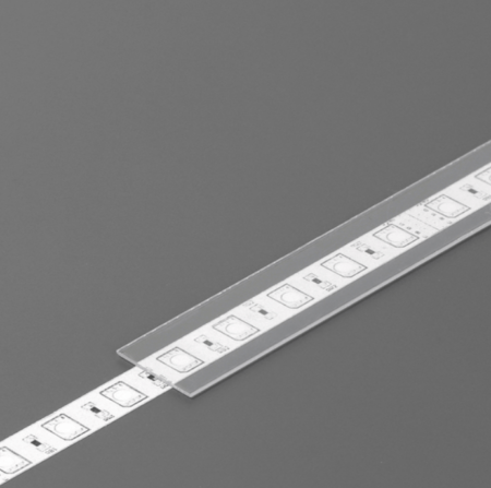 LED juostos profilio dangtelis B, skaidrus, 2m