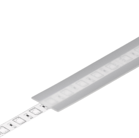 LED juostos profilio dangtelis E, matinis, 3m