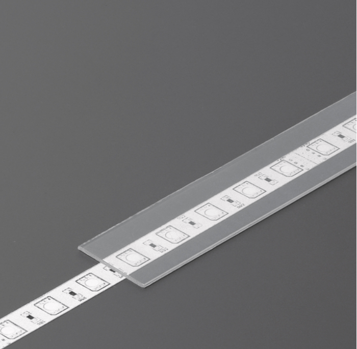 LED juostos profilio dangtelis E, skaidrus, 2m