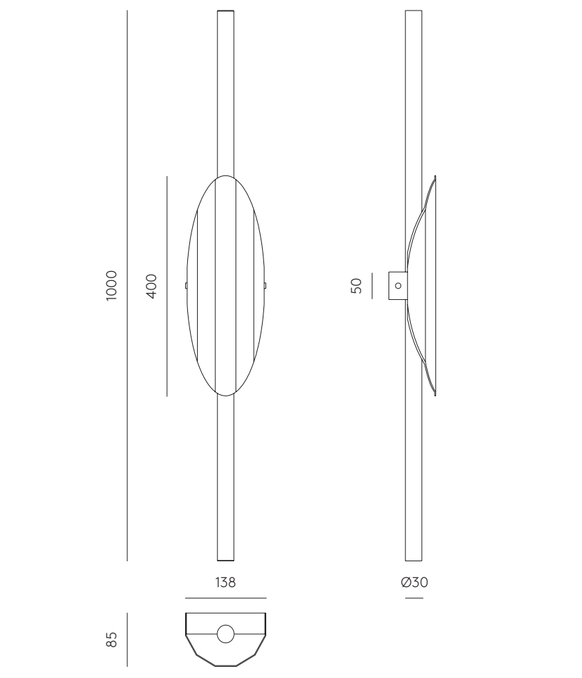 16W LED sieninis šviestuvas XAGO, matinės juodos sp., 2700K, dimeriuojamas - Image 2