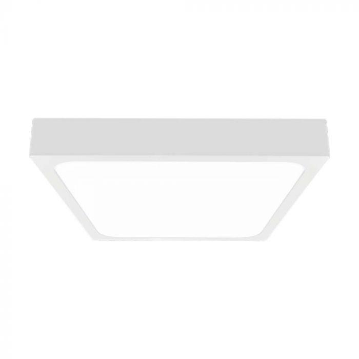 24W LED paviršinis šviestuvas, baltas, 4000K, IP44, su judesio davikliu