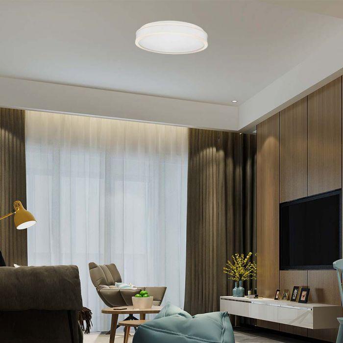 42W LED paviršinis šviestuvas, baltas, 4000K, dimeriuojamas