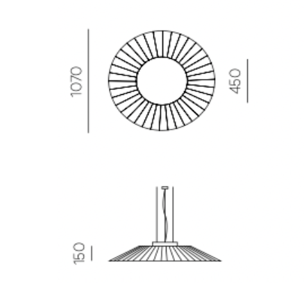 30W LED pakabinamas akustinis šviestuvas CONE L, baltas, 3000K