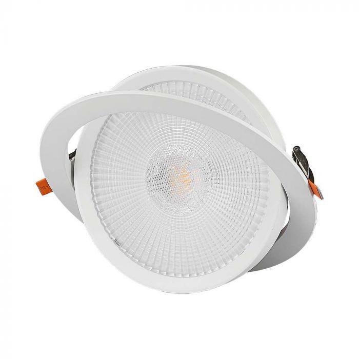 10W LED įleidžiamas šviestuvas, baltas, 6400K, SAMSUNG LED chip - Image 2