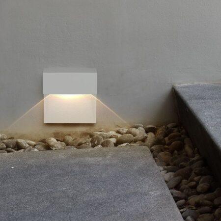 3W LED sieninis šviestuvas, baltas, 3000K, IP65