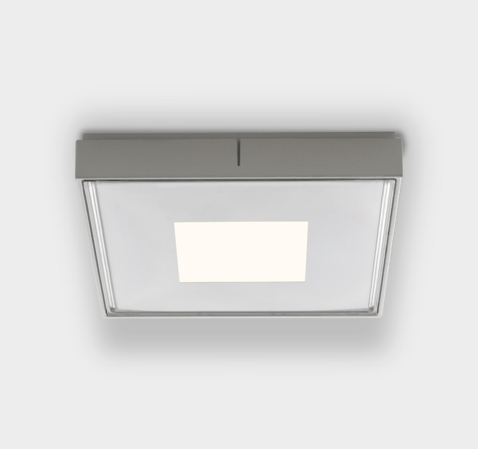 12W LED paviršinis šviestuvas PN 180, sidabro sp., 3000K