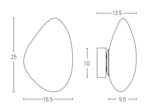 5W LED sieninis šviestuvas, baltas, 3000K, 20137