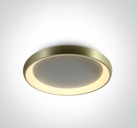 50W LED paviršinis šviestuvas, matinės žalvario sp., 3000K, IP20, 62144N/BBS/W
