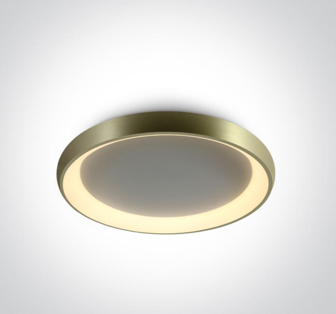 50W LED paviršinis šviestuvas, matinės žalvario sp., 3000K, IP20, 62144N/BBS/W