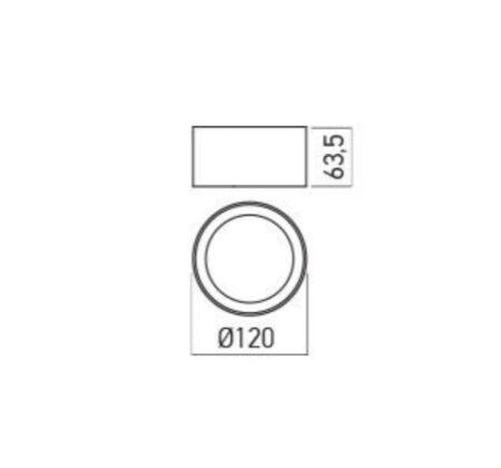 10W LED paviršinis šviestuvas XBOARD, baltas, 3000K