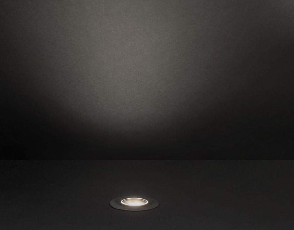 2W LED įleidžiamas lauko šviestuvas CNC 25 2.0 T, juodas, 3000K