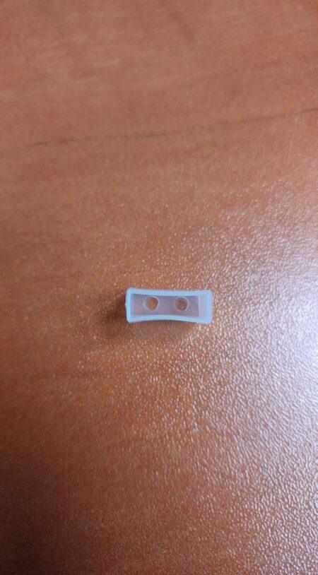 Hermetiniai LED juostos užbaigimai FE-08 T-Shape 8mm, su 2 skylėmis