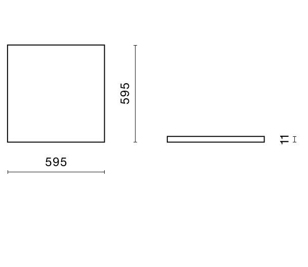 40W LED panelė EUROPANEL CIRCLE, 60x60cm, balta, 4000K, DALI