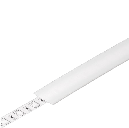 LED juostos profilio dangtelis B, baltas, 2m
