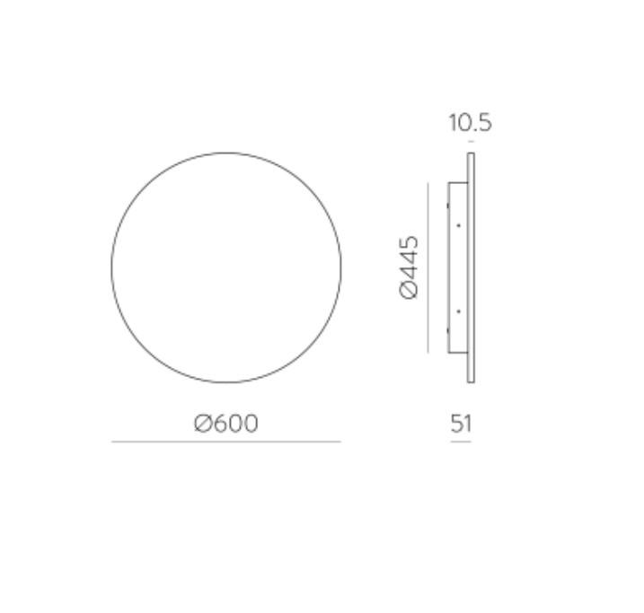 20W LED sieninis šviestuvas COMBO, aukso sp., 2700-3000K, IP65, A3966370O - Image 2