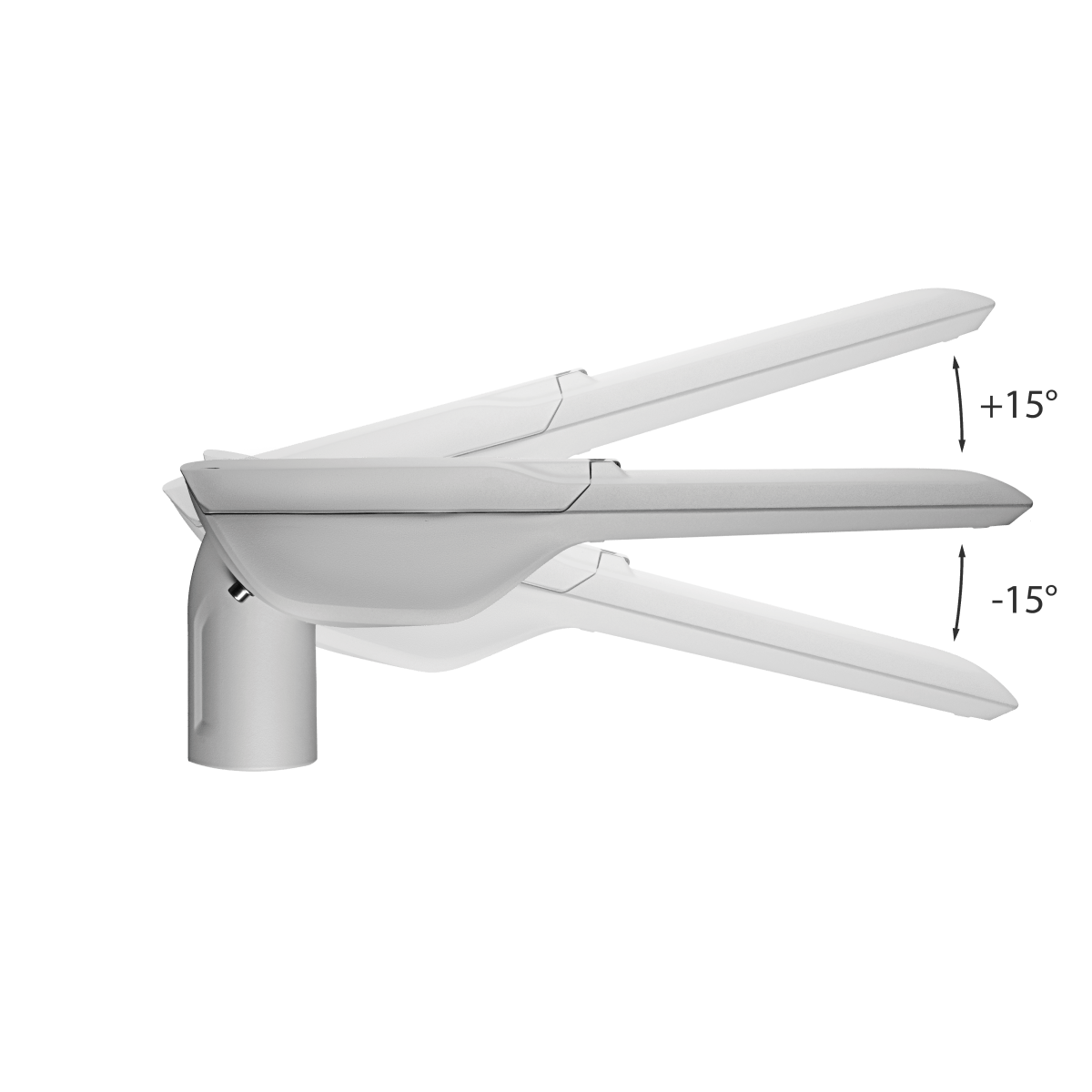 102W gatvės šviestuvas URBINO LED, pilkas, 4000K, IP66, O38 - Image 2
