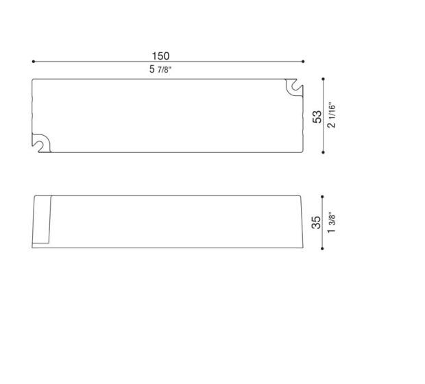60W LED maitinimo šaltinis, 24V, IP67, dimeriuojamas