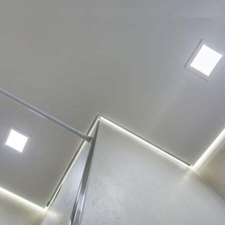 3W LED įleidžiama panelė, balta, 3000K, SAMSUNG LED chip