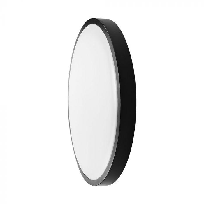 18W LED paviršinis šviestuvas, juodas, 4000K, IP44, SAMSUNG LED chip, su judesio davikliu