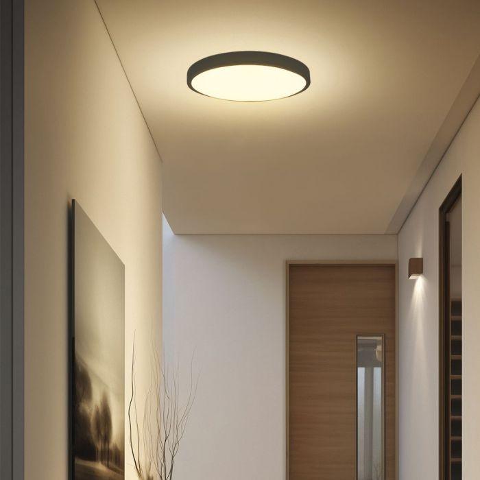 18W LED paviršinis šviestuvas, juodas, 4000K, IP44, SAMSUNG LED chip, su judesio davikliu - Image 2