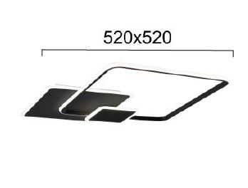 42W LED paviršinis šviestuvas BRENDA, juodas, 3000K, 4316300