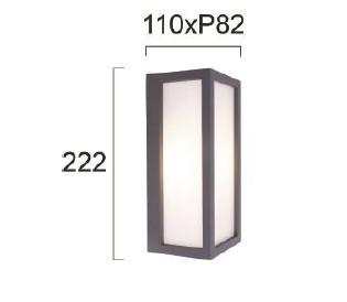 10W LED sieninis fasado šviestuvas SONDER, tamsiai pilkas, 3000/4000/6500K, IP54, 4310100