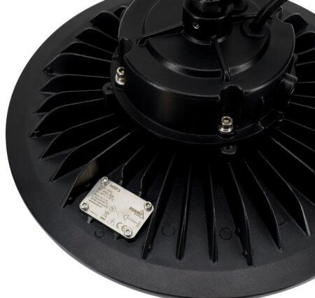 100W LED UFO šviestuvas PARIT, juodas, 4000K, IP65, DALI