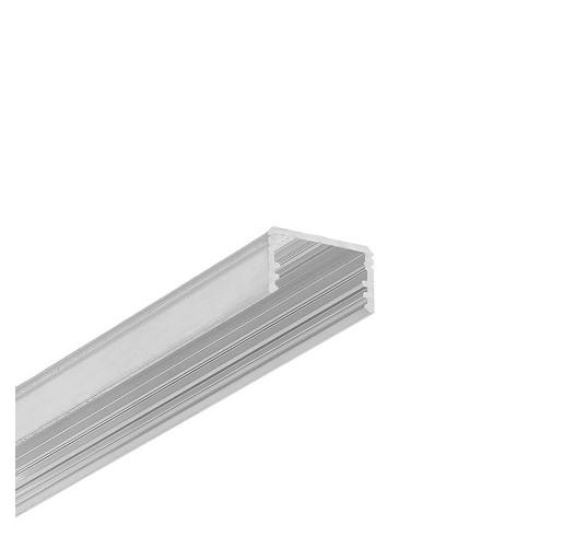 LED juostos paviršinis profilis UNI14 BC3/Y, neanoduoto aliuminio, 2m