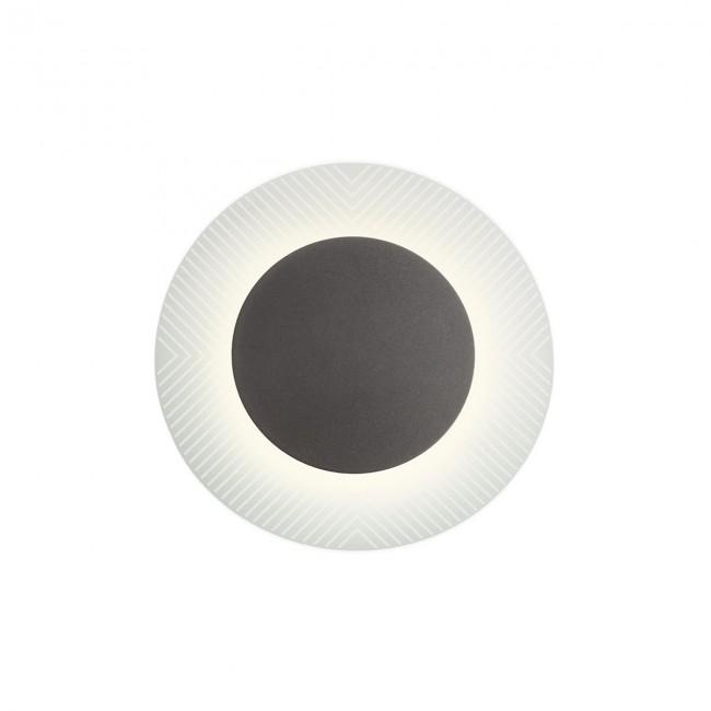 7W LED sieninis šviestuvas TATOO, juodu korpusu, 3000K, 33cm, 01-2687 - Image 2