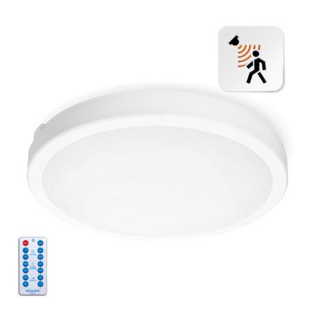 36W LED paviršinis šviestuvas NAIROS PREMIUM G2, baltas, 3000K/4000K/6500K, su judesio davikliu