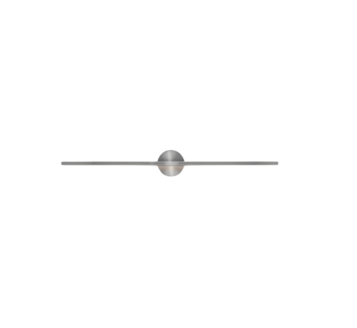8W LED sieninis šviestuvas LINES, 60cm, nikelio sp., 3000K - Image 2