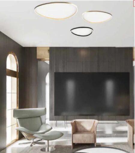 39W LED paviršinis šviestuvas, juodas, 3000K, dimeriuojamas, 23208
