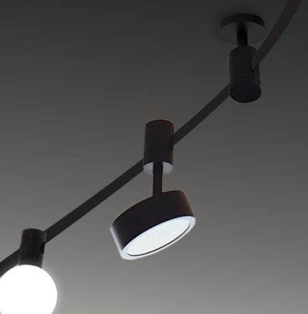 15W LED šviestuvas į magnetinius bėgelius VIOKEF FLEXY, juodas, 2700-6000K, 4314000