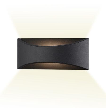6W LED sieninis šviestuvas DOKOS, tamsiai pilkas, 3000K, šviečia į viršų ir į apačią, 4227200