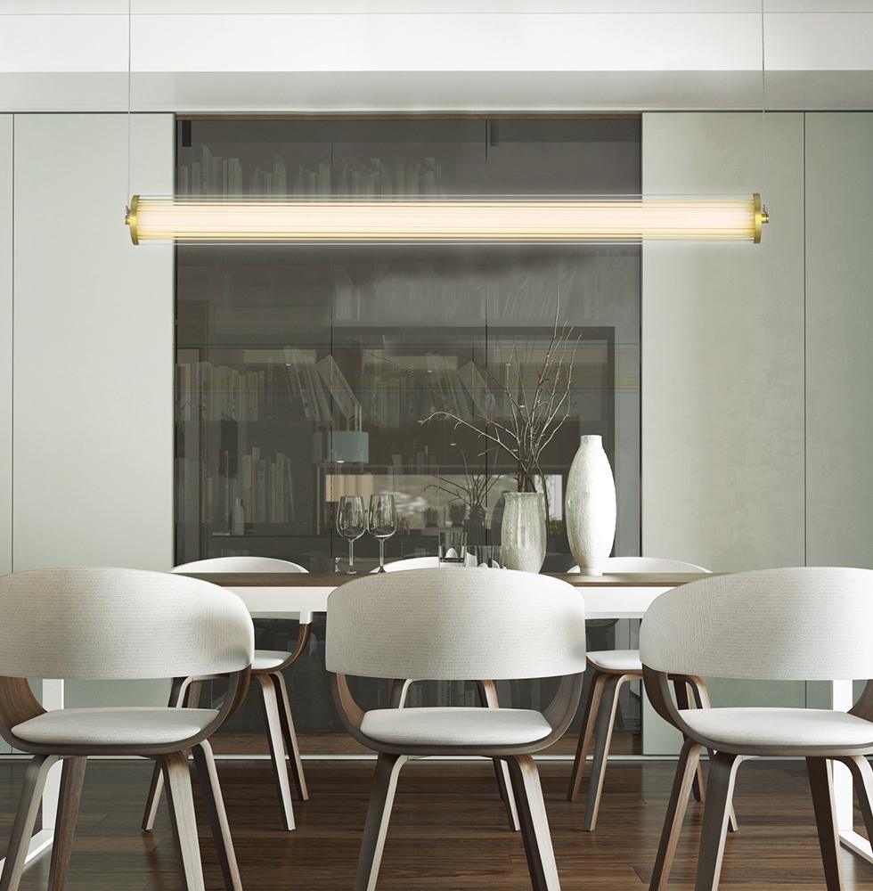 44W LED pakabinamas šviestuvas FRIDA, aukso sp., 3000K, 4237800