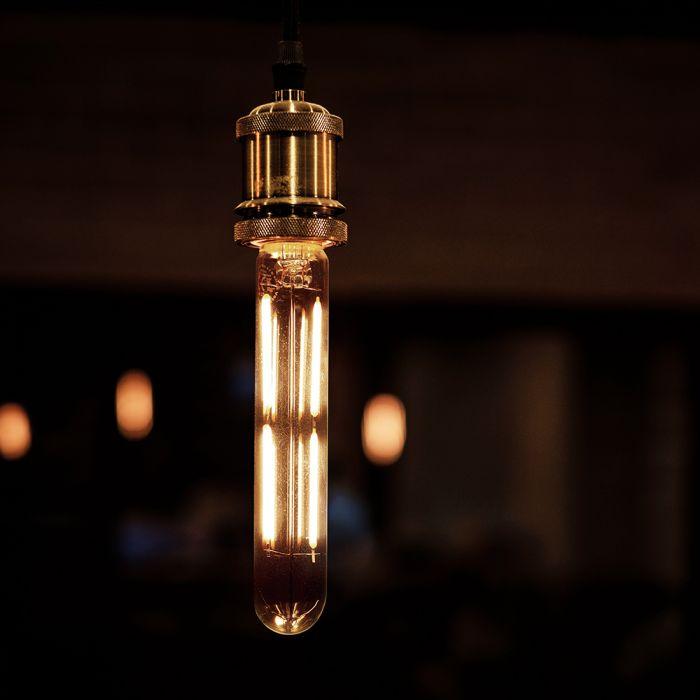 4W LED lemputė, E14, T20, skaidriu stiklu, 3000K