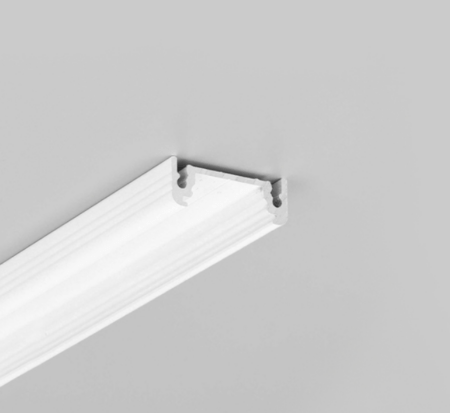 3m LED juostos profilis SURFACE14 EF/TY, baltai dažytas