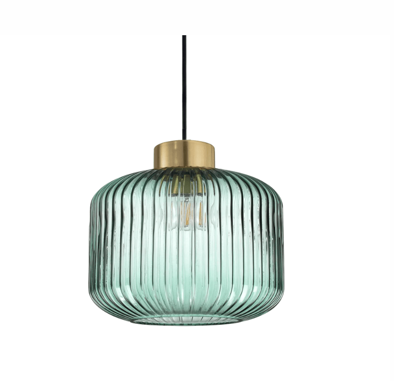 Pakabinamas šviestuvas MINT, E27, žalias/žalvario sp., 237428