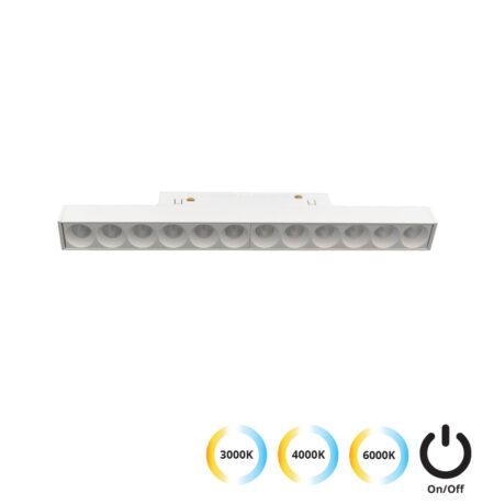 13W LED šviestuvas į magnetines sistemas VIOKEF MAGNETIC, baltas, 3000/4000/6000K, 4244407S